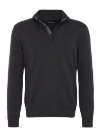 Jumper Barbour Men Avoch Half Zip Sweater Charcoal Marl