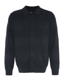 Zip Sweatshirt Barbour Men Filley Knitted Cardigan Black Marl