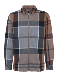 Sweatjacke Barbour Lannich Tartan Overshirt Herren Cedarwood