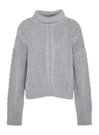 Pullover Barbour Beatrix Knitted Jumper Damen Grey Marl