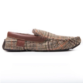 Hausschuhe Bedroom Athletics Harry Brown Tan Check Herren