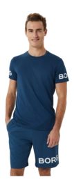 T-Shirt Björn Borg Men Performance Tee Blue Wing Teal