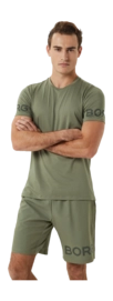 T-Shirt Björn Borg Men Performance Tee Deep Lichen Green