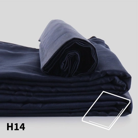 Topper Hoeslaken Dommelin 10-14 cm Lichtblauw (Percal 200TC)
