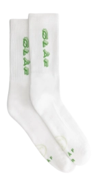 Socks Olaf Hussein Men Triple Italic Socks Optical White
