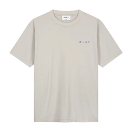 T-Shirt Olaf Hussein Men Spiral Face Tee Cement