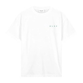 T-Shirt Olaf Hussein Men Spiral Face Tee Optical White