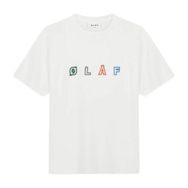 T-Shirt Olaf Hussein Men Sans Embro Logo Tee Optical White
