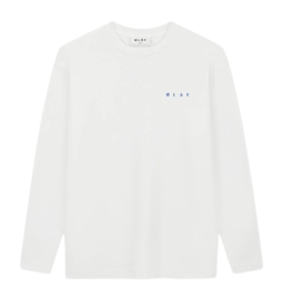 T-shirt Manches Longues Olaf Hussein Men Ink Stain Tee LS Optical White