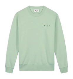 Pull Olaf Hussein Homme Spiral Face Pale Green