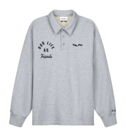 Polo Olaf Hussein Homme Varsity Sweat Heather Grey