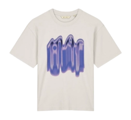 T-Shirt Olaf Hussein Women Smudge Logo Tee Cement