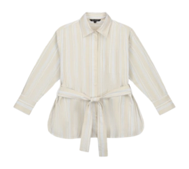 Chemise Olaf Hussein Femme Stripe Tie LS Blue Stripe