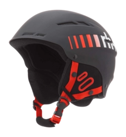 Ski Helmet RH+ Unisex Rider Matt Black / Logo Red Faded To White