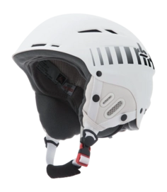 Ski Helmet RH+ Unisex Rider Matte White / Logo Shiny Grey Faded To Black