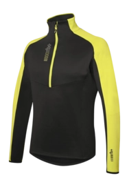 Pull de Ski RH+ Homme Kyril Demi Zip Jersey Black / Acid Green
