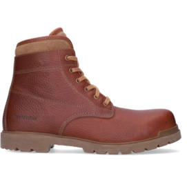 Veiligheidsschoen FootFellas Heren Veterboot Liam Rood Bruin