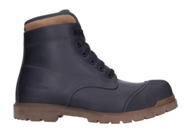 Veiligheidsschoen FootFellas Heren Veterboot Troy Zwart