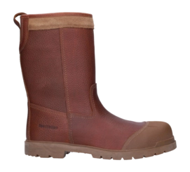 Veiligheidslaars FootFellas Heren Boot Murdock - Waterdicht Rood Bruin