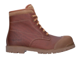Veiligheidsschoen FootFellas Heren Veterboot Troy Rood Bruin