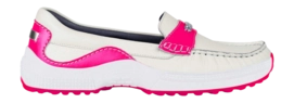 Mocassins ZOO Adventure Femme Mia Blanc/Fuchsia