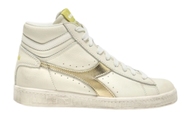 Diadora Women Game L High Waxed Metal White Endive