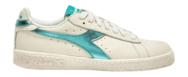 Sneakers Diadora Women Game L Low Waxed Metal Sky Blue Turquoise