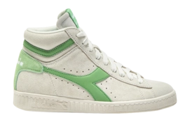 Sneakers Diadora Unisex Game L High Suede Waxed Pistachio Green Star White