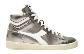 Diadora Women Game L High Metallic Silver Metalized