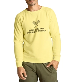 Trui Björn Borg Men Crew Borg Sport Yellow Pear