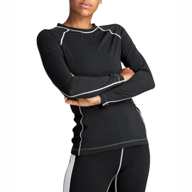 Sportshirt Björn Borg Women Slim Ls Tee W STHLM Black Beauty
