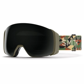 Masque de Ski Smith 4D Mag Alder Geo Camo / Chromapop Sun Black / Storm Rose Flash