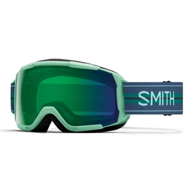 Masque de Ski Smith Kids Grom Bermuda Stripes / Chromapop Everyday Green Mirror