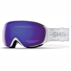 Masque de Ski Smith Women IO Mag S White Shibori Violet Mirror/Storm Rose Flash