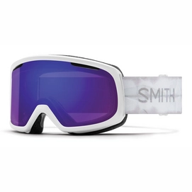 Masque de Ski Smith Women Riot White Shibori Dye / Chromapop Everyday Violet Mirror / Yellow