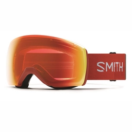 Masque de Ski Smith Skyline XL Clay Red Landscape / Chromapop Everyday Red Mirror