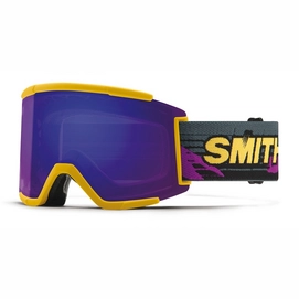 Masque de Ski Smith Squad XL Citrine Archive/Chromapop Everyday Violet Mirror / Storm Yellow Flash