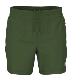 Korte Broek New Balance Men Athletics Stretch Woven Short 5 Dark Alpine Green