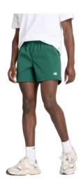 Korte Broek New Balance Men Athletics Stretch Woven Short 5 Nightwatch Green