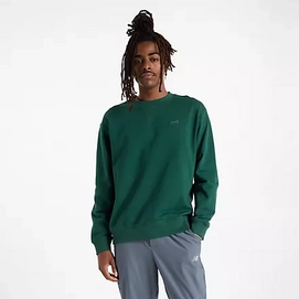 Trui New Balance Men Athletics French Terry Crew Nightwatch Green