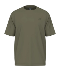 T-Shirt New Balance Men Athletics Cotton Dark Olivine