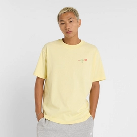 T-Shirt New Balance Men Athletics Tennis Cartoon Parchment