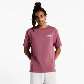 T-Shirt New Balance Men Athletics Multi Color Logo Faded Plum