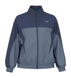 Jas New Balance Women Color Blocked Woven Jacket Dusk Shower