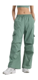 Broek New Balance Women Nylon Cargo Pant Dark Juniper