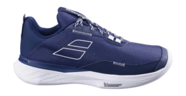 Tennisschoen Babolat Men Sfx Evo Dark Blue White Sand Grass Ortholite