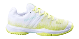 Tennisschoen Babolat Women Sensa White Sunny Lime Michelin