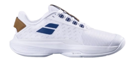 Tennisschoen Babolat Women Jet Tere 2 AC Wimbledon White Blue Navy