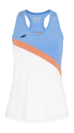 Tanktop Babolat Kids Play Tank Top Girl White Blithe Blue Heather