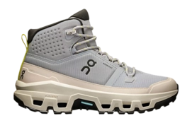Wanderschuhe On Running Cloudrock Mid WP Damen Alloy / Ice